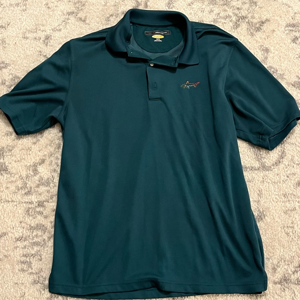 Greg Norman Mens Golf Polo Green Size Medium